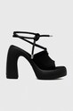 Karl Lagerfeld sandały ASTRAGON HI słupek czarny KL33725.S00