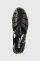 čierna Kožené sandále Karl Lagerfeld KAMINI STACK