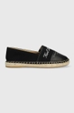 czarny Karl Lagerfeld espadryle KAMINI Damski