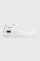 Ниски кецове Karl Lagerfeld KAMPUS III равна бял KL60316.911