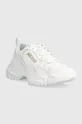 Δερμάτινα αθλητικά παπούτσια Just Cavalli λευκό