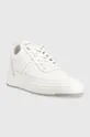 Filling Pieces sneakersy skórzane Low Top Bianco biały