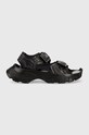 Σανδάλια adidas by Stella McCartney Hika συνθετικό μαύρο HP6322