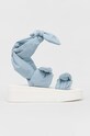 Сандалі Red Valentino платформа блакитний 2Q0S0H03ZGV.K5V