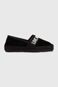 Love Moschino espadrilles textil fekete JA10482G0GIG0000