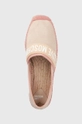 różowy Love Moschino espadryle