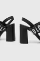 čierna Kožené sandále Love Moschino
