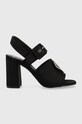 Love Moschino sandały słupek czarny JA16368G0GIM0000