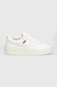 Levi's sneakers din piele Glide S Planet friendly alb D7522.0001