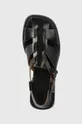 čierna Kožené sandále Camper Dana