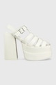 Шкіряні сандалі Steve Madden Carlita понад 8 см білий SM11002385.107