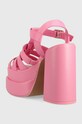 Boty Kožené sandály Steve Madden Carlita SM11002385.697 růžová