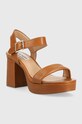 Steve Madden sandały skórzane Freefall SM11002471.247 brązowy SS23