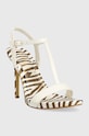 Δερμάτινα σανδάλια Guess FACY FL6FAC.LEA03.WHITE λευκό SS23