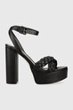 Sandály Guess GABIRA sloupkový černá FL6GBR.ELE03.BLACK