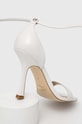 Încălțăminte Guess sandale de piele HYLAN2 FL6HN2.LEA03.WHITE alb