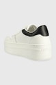 Încălțăminte Guess sneakers LIFET FL6LIF.LEA12.WHBLK alb
