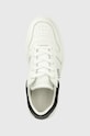 Guess sneakers LIFET alb FL6LIF.LEA12.WHBLK