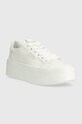 Kožené sneakers boty Guess MARILYN FL6MRI.LEA12.WHITE bílá SS23