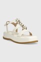 Кожени сандали Guess VADIKA FL6VAD.LEA03.WHITE бежов SS23
