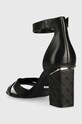 Obuwie Guess sandały skórzane YANCY FL6YAN.LEA03.BLACK czarny