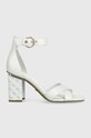 Шкіряні сандалі Guess YANCY блок білий FL6YAN.LEA03.WHITE
