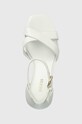 Шкіряні сандалі Guess YANCY білий FL6YAN.LEA03.WHITE