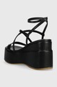 Взуття Шкіряні сандалі Guess ZALLA FL6ZLL.LEA04.BLACK чорний