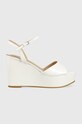 Guess sandały ZIONE powyżej 8 cm biały FL6ZON.PAF04.WHITE