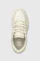 beige DC sneakers in pelle