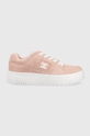 rosa DC sneakers in pelle Donna