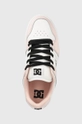 rosa DC sneakers in pelle