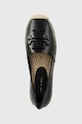 Tory Burch bőr espadrilles 144346-006 fekete 144346.006
