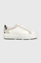 Tory Burch sneakers 149085-100 pelle fiore bianco 149085.100