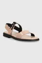 Sandale Furla Sign Sandal roza