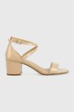 Kožené sandály MICHAEL Michael Kors Serena 5-8 cm béžová 40S2SEMA1A.660