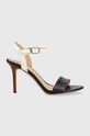 Lauren Ralph Lauren sandale de piele Gwen subțire bleumarin 802836571002.NAVY