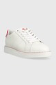 Δερμάτινα αθλητικά παπούτσια Lauren Ralph Lauren Angeline 802868596004.WHITE λευκό SS23