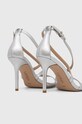 Obuwie Lauren Ralph Lauren sandały skórzane Gabriele 802882597002.SILVER srebrny