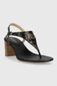 Kožené sandále Lauren Ralph Lauren Westcott II čierna