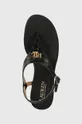 čierna Kožené sandále Lauren Ralph Lauren Westcott II