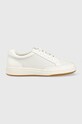 Lauren Ralph Lauren sneakersy skórzane Hailey płaska biały 802904467001.WHITE