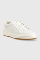 Lauren Ralph Lauren sneakersy skórzane Hailey 802904467001.WHITE biały SS23