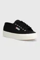 чёрный Кеды Superga 2740 PLATFORM Женский