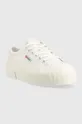Πάνινα παπούτσια Superga 2631 STRIPE PLATFORM λευκό