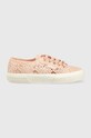 Superga tenisi 2750 MACRAME plată roz S81219W