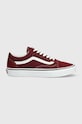 Vans scarpe da ginnastica Old Skool pelle scamosciata granata VN0A38G15U71.D