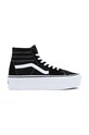 Високи кецове Vans SK8-Hi Tapered Stackform велур черен VN0A5JMKBMX1