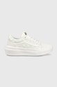 Αθλητικά Vans Old Skool Overt CC δέρμα σαμουά λευκό VN0A7Q5ETDC1