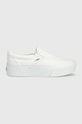 Vans teniși Classic slip-On Stackform textil alb VN0A7Q5RW001